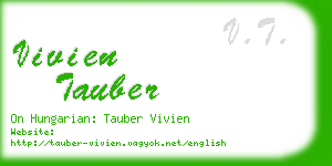 vivien tauber business card